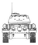 T-34/85, scale drawing