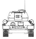T-34/85, scale drawing