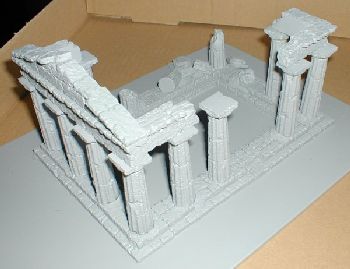Ruined Greek Temple, assembled and undercoated